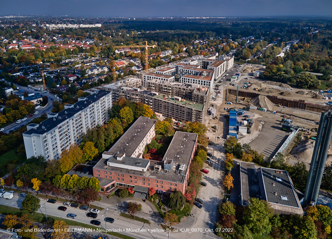 13.10.2022 - Baustelle Alexisquartier und Pandion Verde in Neuperlach
